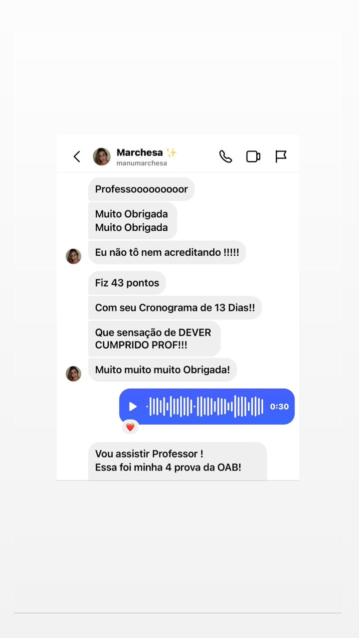 Marchesa aprovada OAB